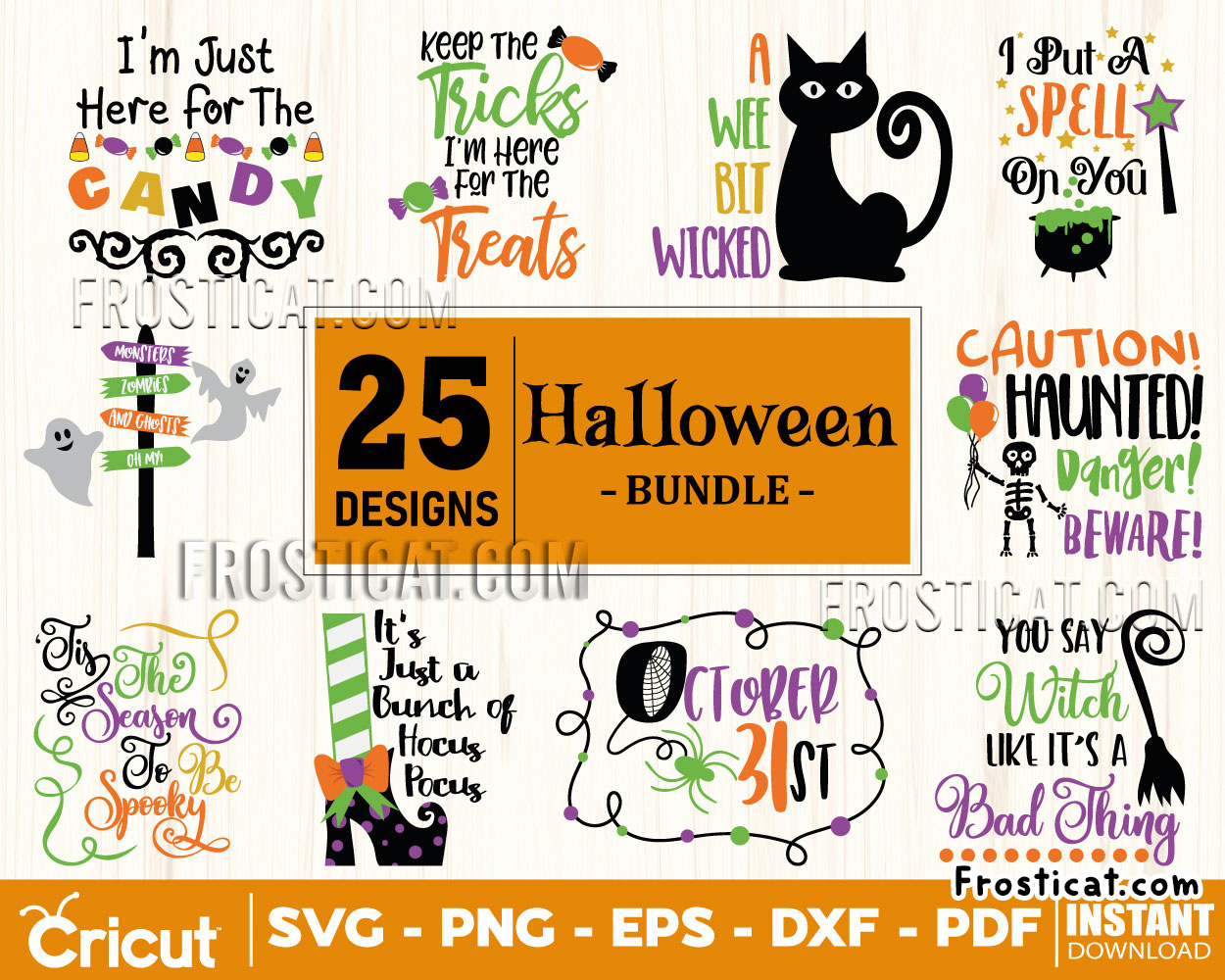 25 Halloween Svg Bundle, Happy Halloween Svg