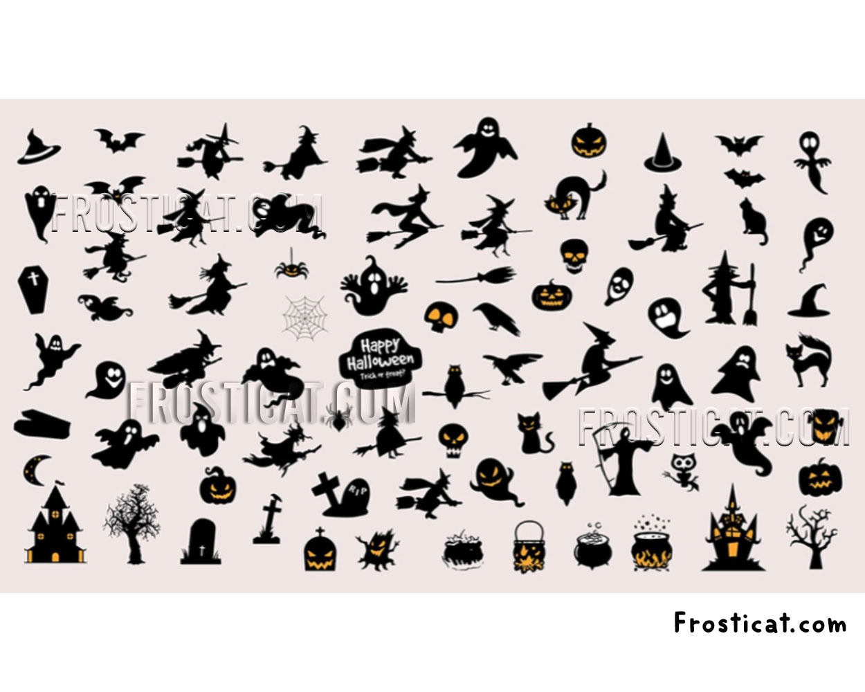 70 Halloween Svg Bundle, Happy Halloween Svg