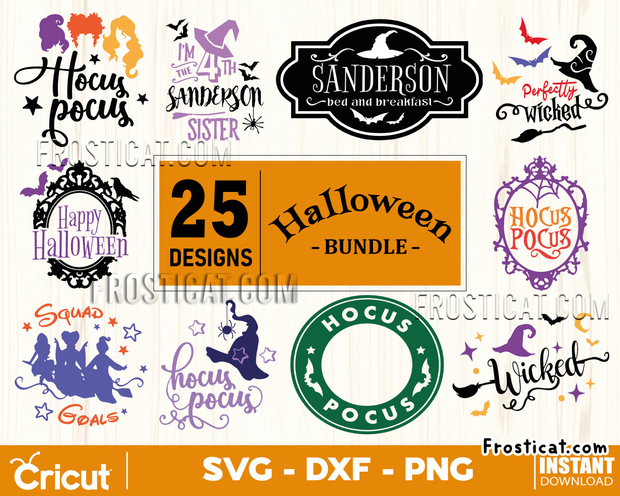 25 Halloween Hocus Pocus Svg Bundle, Happy Halloween Svg