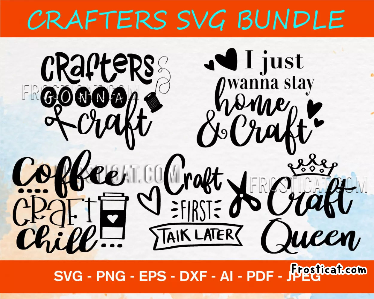 40 Crafters Svg Bundle, Craft Queen Svg, Crafter Quote Svg