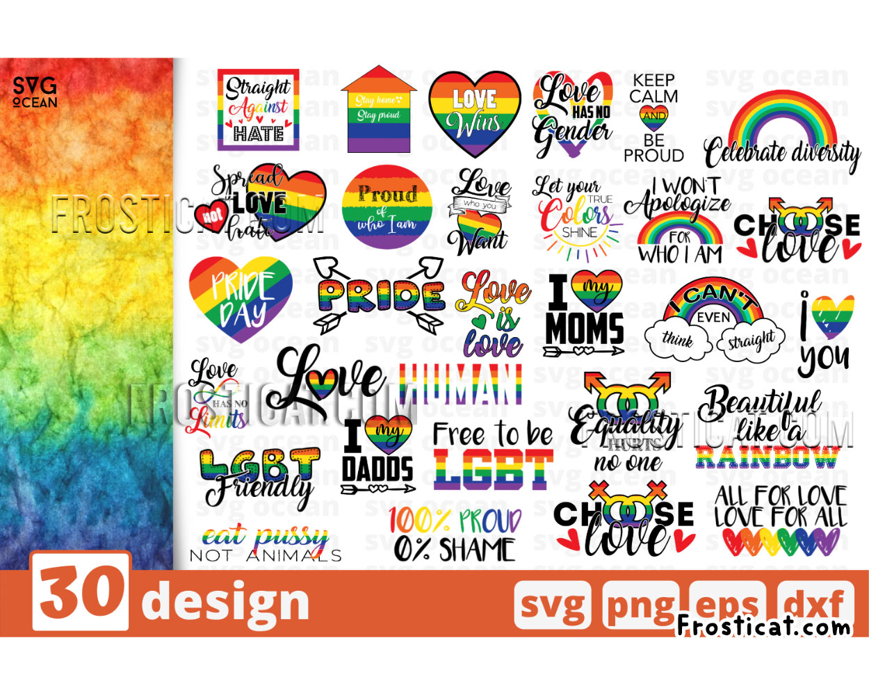 30 LGBT Bundle Svg, Lgbt Svg, Lgbt Quote Svg, Gay Svg