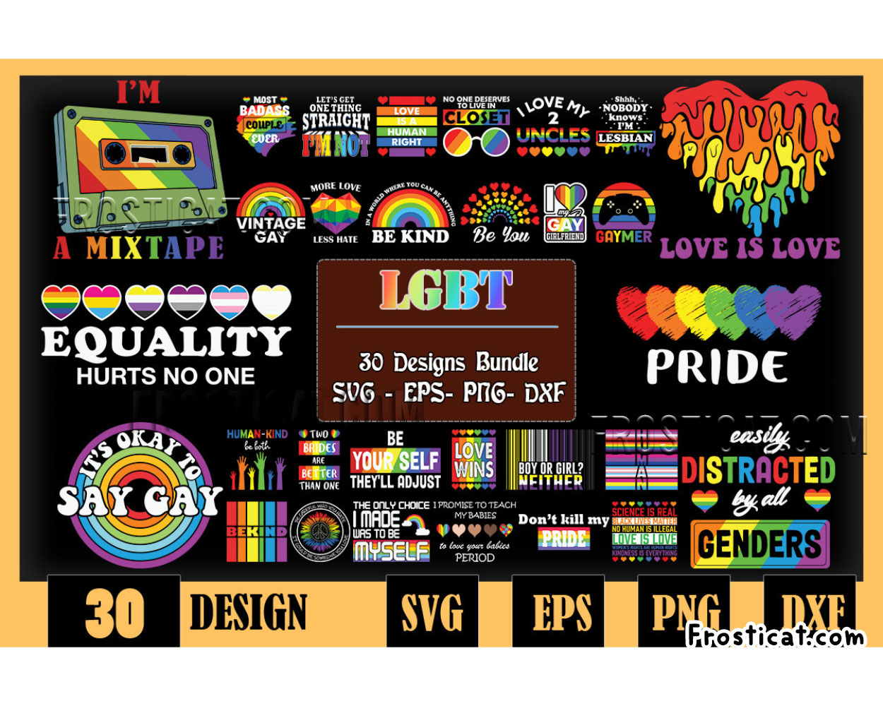 30 LGBT Bundle Svg, Lgbt Svg, Lgbt Quote Svg, Gay Svg