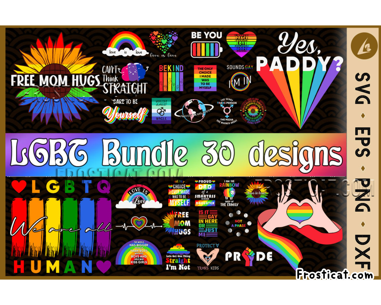30 LGBT Bundle Svg, Lgbt Svg, Lgbt Quote Svg, Gay Svg