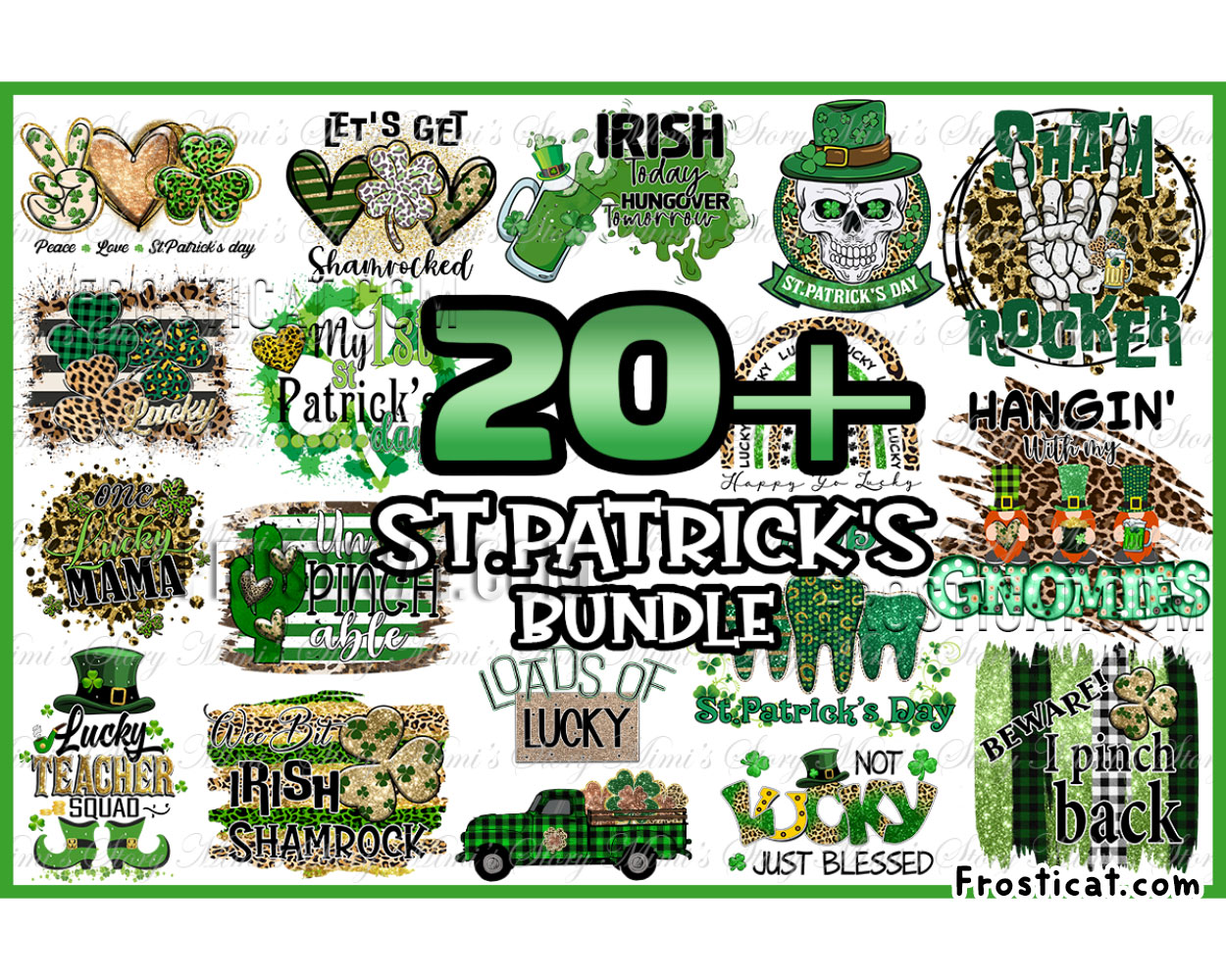 20 St Patricks Png Bundle, St Paddys Day Png