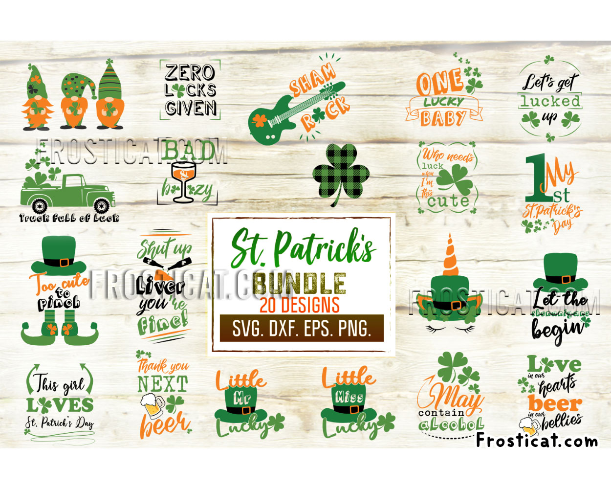 20 St Patricks Day Lucky Svg Bundle, St Paddys Day Svg