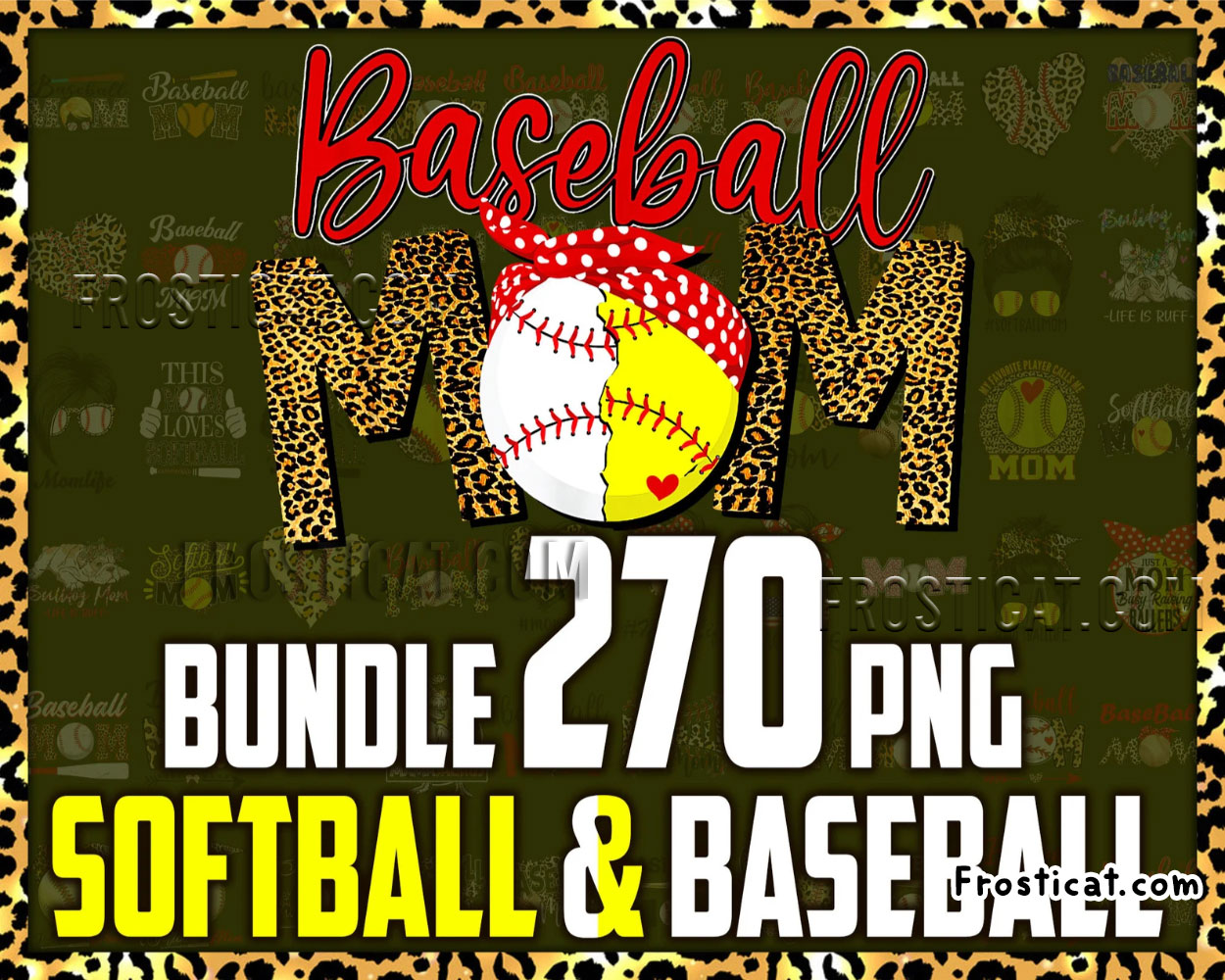 270 Softball Baseball Png Bundle, Baseball Mom Png