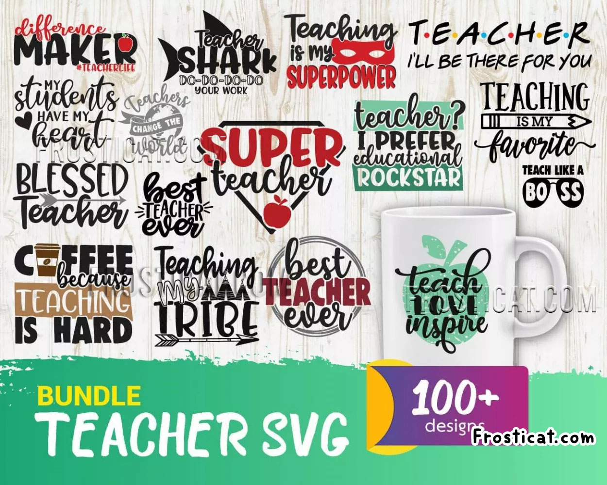 100 Teacher Svg Bundle, Back To School Svg, Teacher Svg