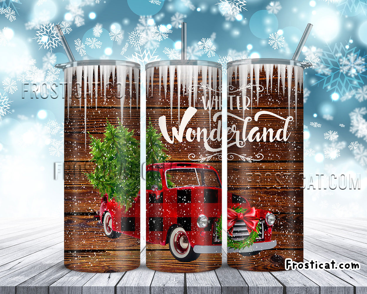 Winter Wonderland Christmas Tumbler Png