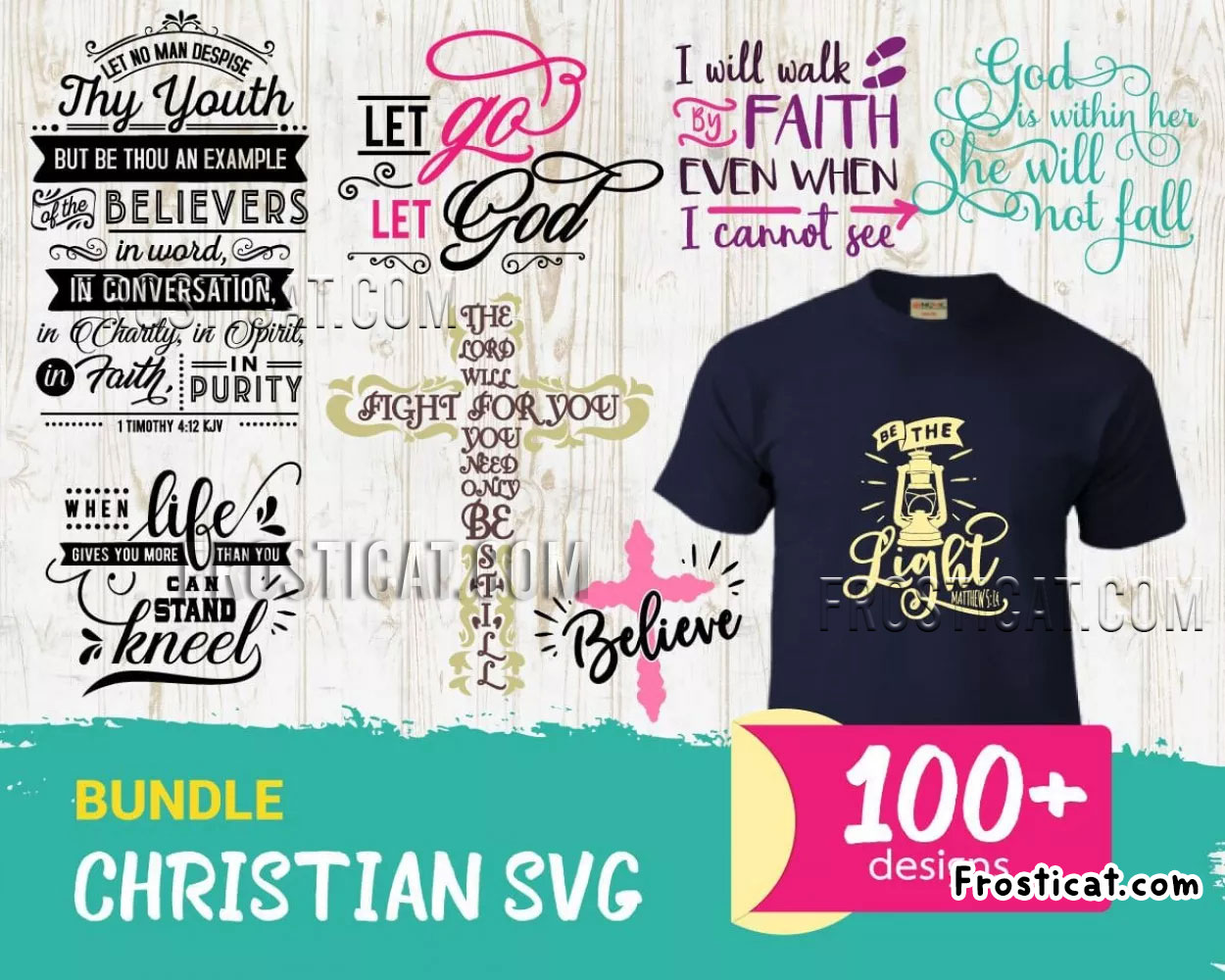 100 Christian Svg Bundle, Faith Svg, Christian Svg