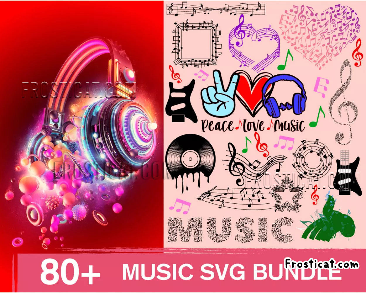 80 Musical Svg Bundle, Music Note Svg, Piano Svg