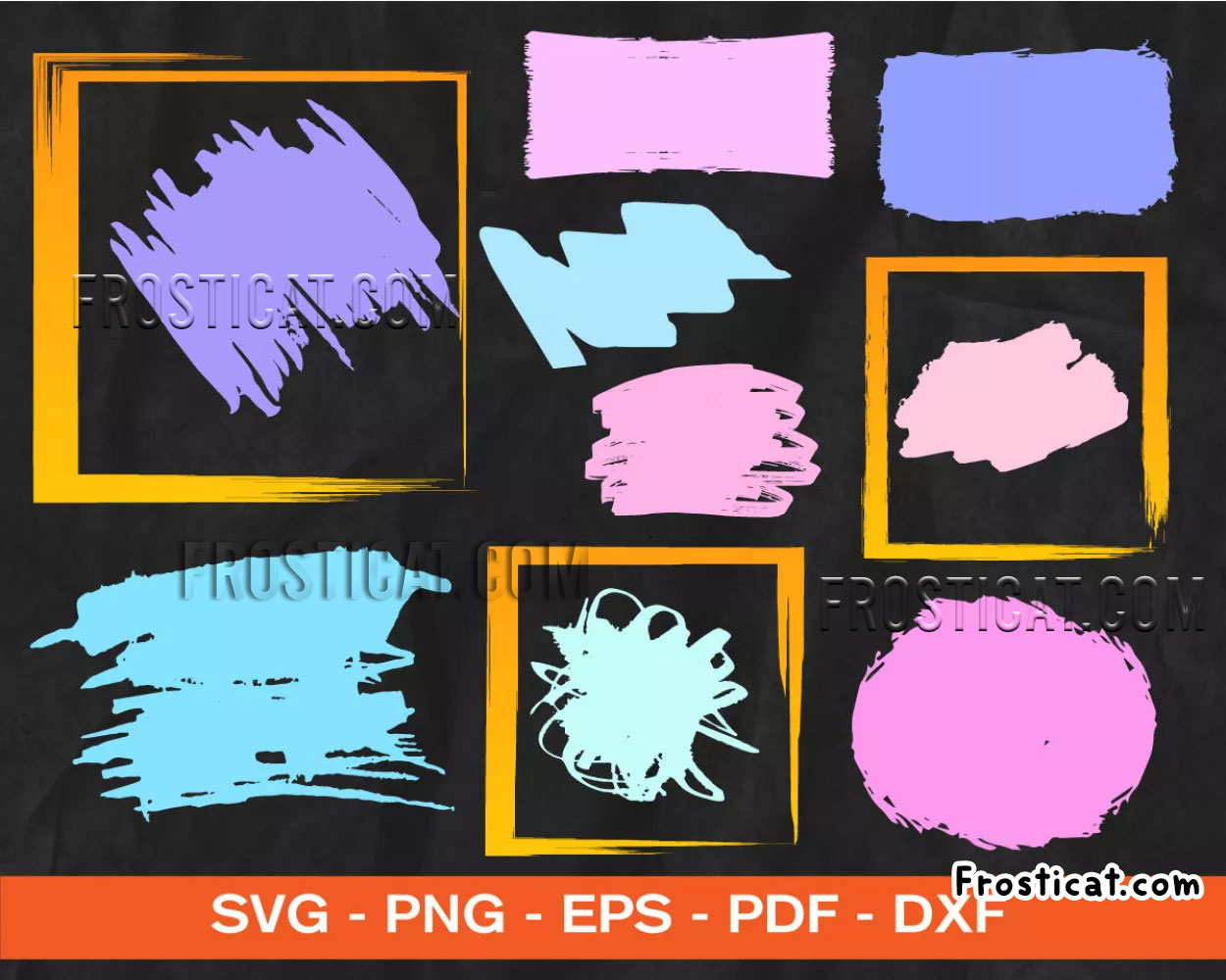 70 Paint Brush Stroke Svg Bundle, Paint Brush Svg