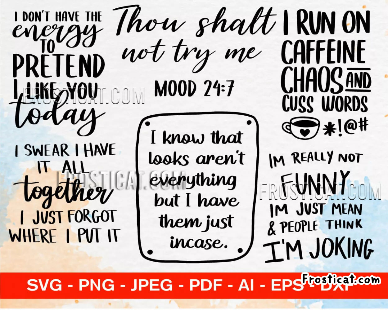 50 Sarcastic Svg Bundle, Sarcastic Svg