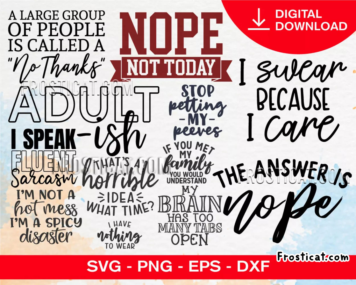 80 Sarcastic Svg Bundle, Sarcastic Svg