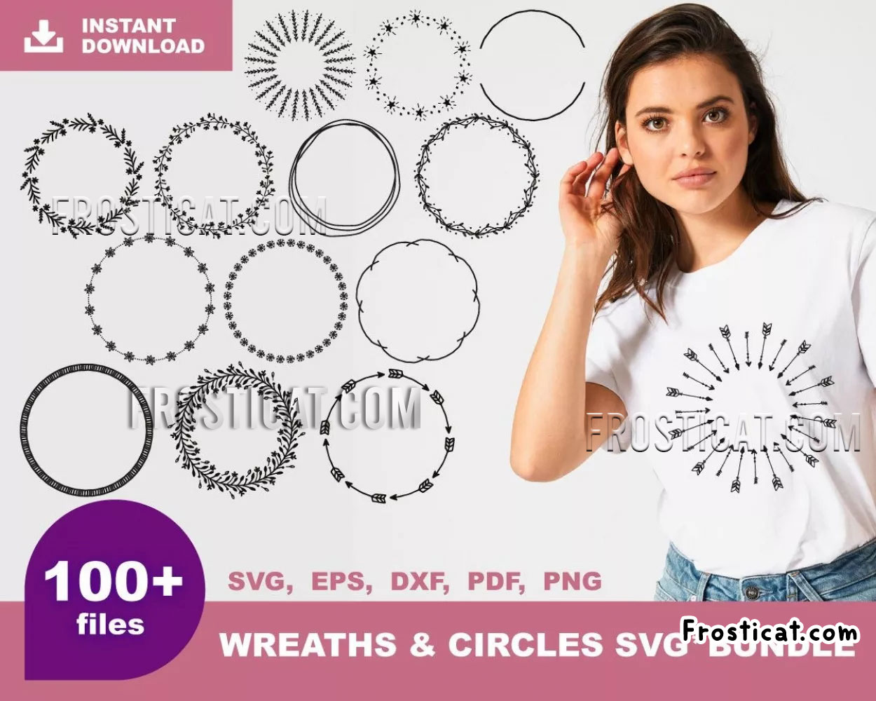 100 Wreaths And Circles Svg Bundle, Circle Svg Bundle