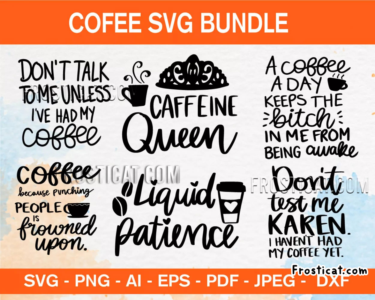 100 Coffee Quotes Svg Bundle, Funny Coffee Svg