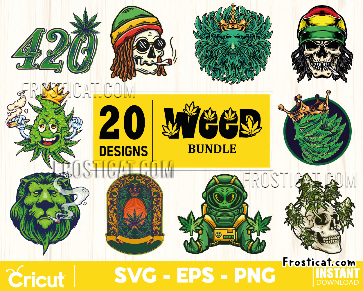 20 Weed Svg Bundle, Weed Svg, Smoking Svg, Marijuana Svg