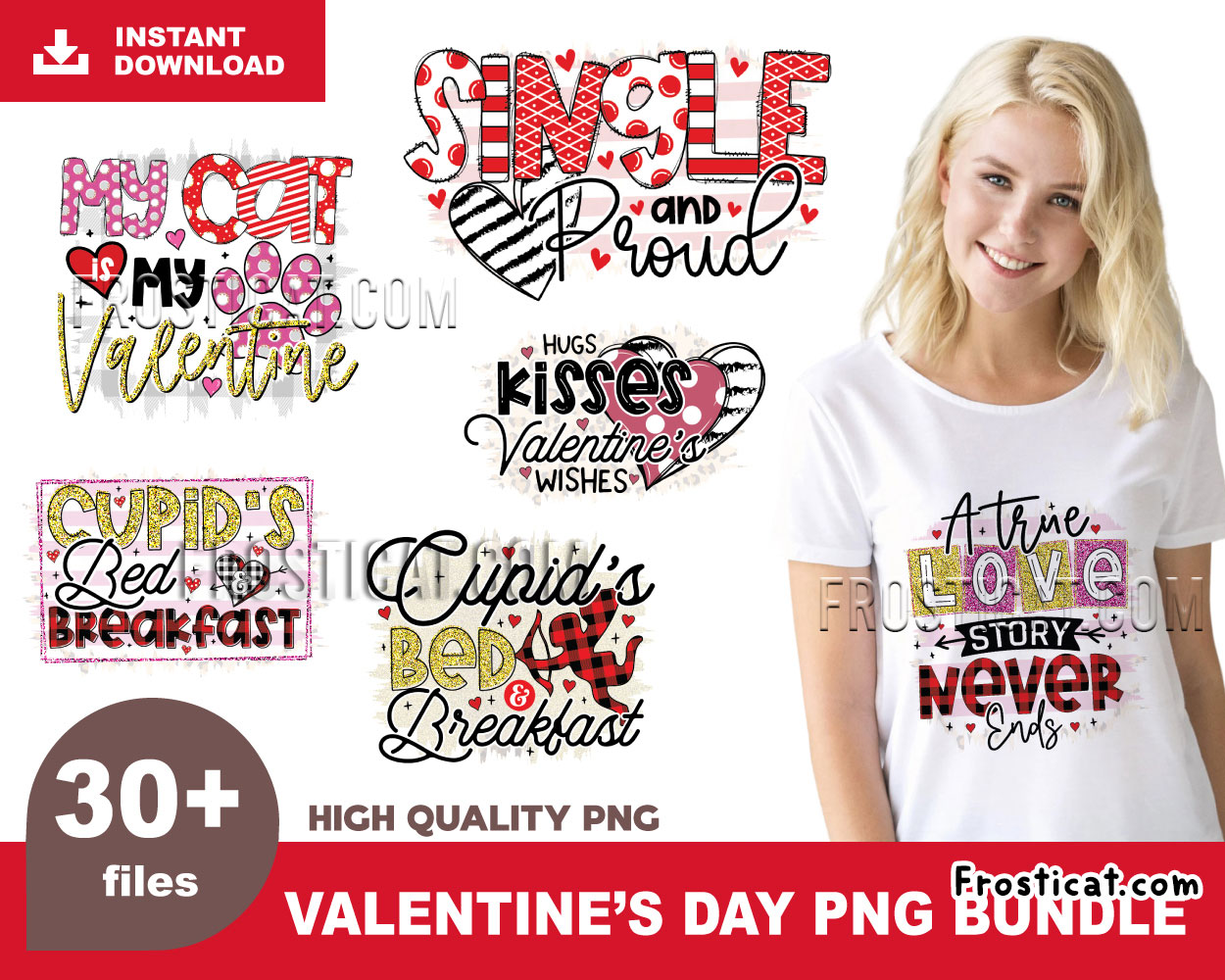 30 Valentine Quote Png Bundle, Funny Valentine Png